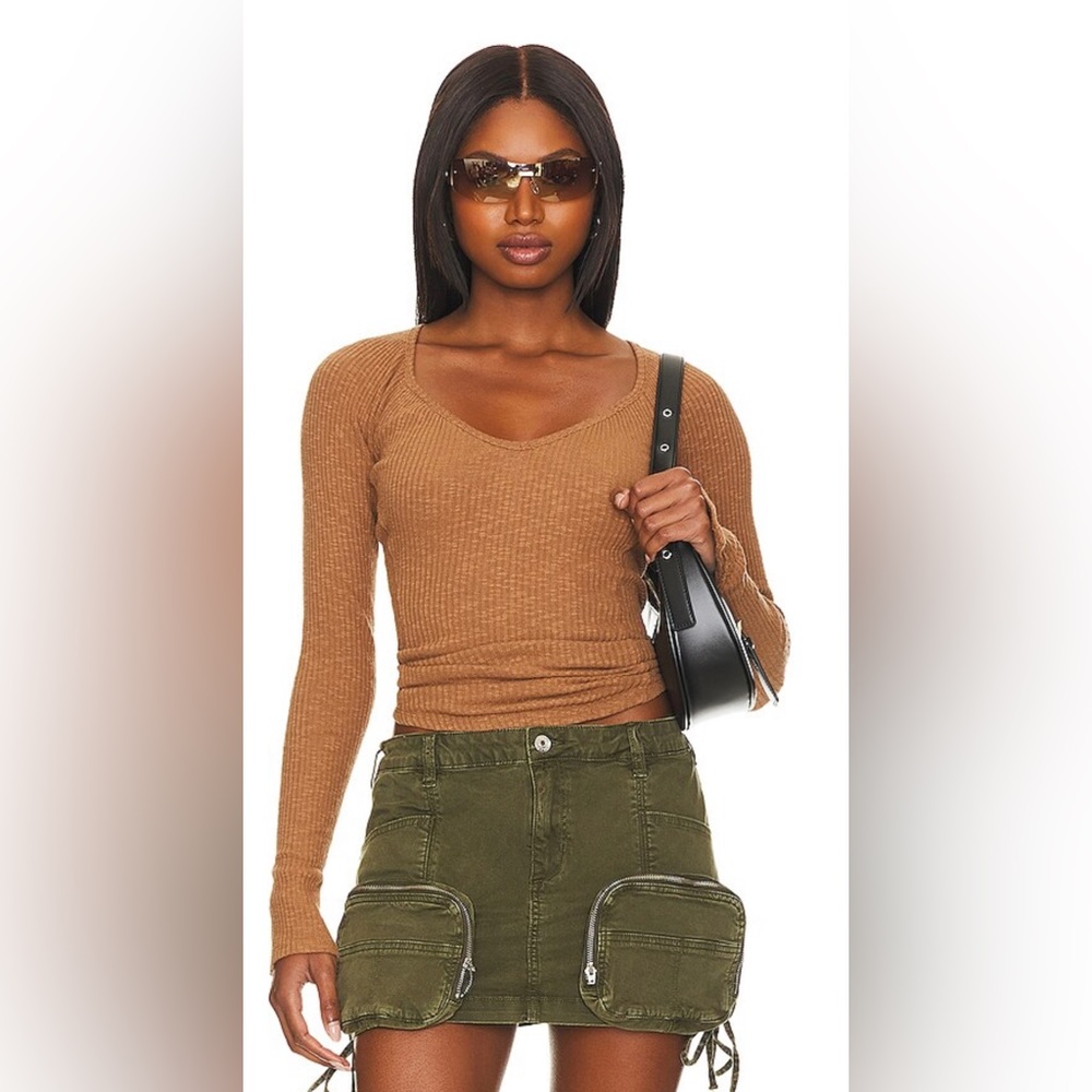 Free‎ People Passing Thru Layer Top in Oiled Oak